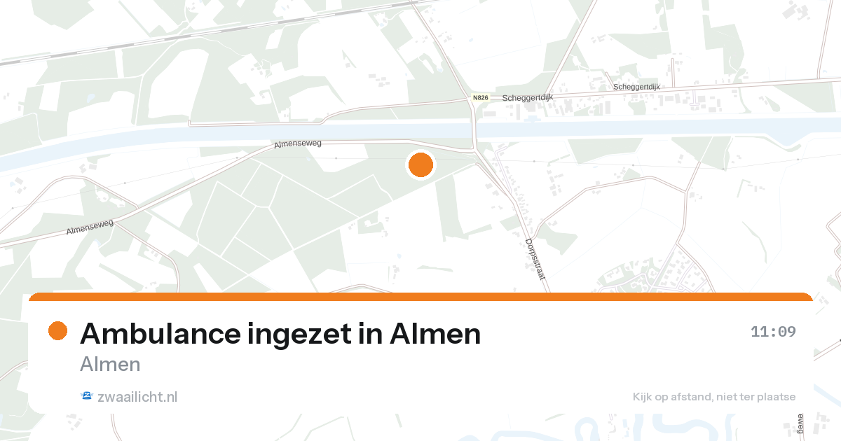 Ambulance ingezet in Almen — 22 aug 2026