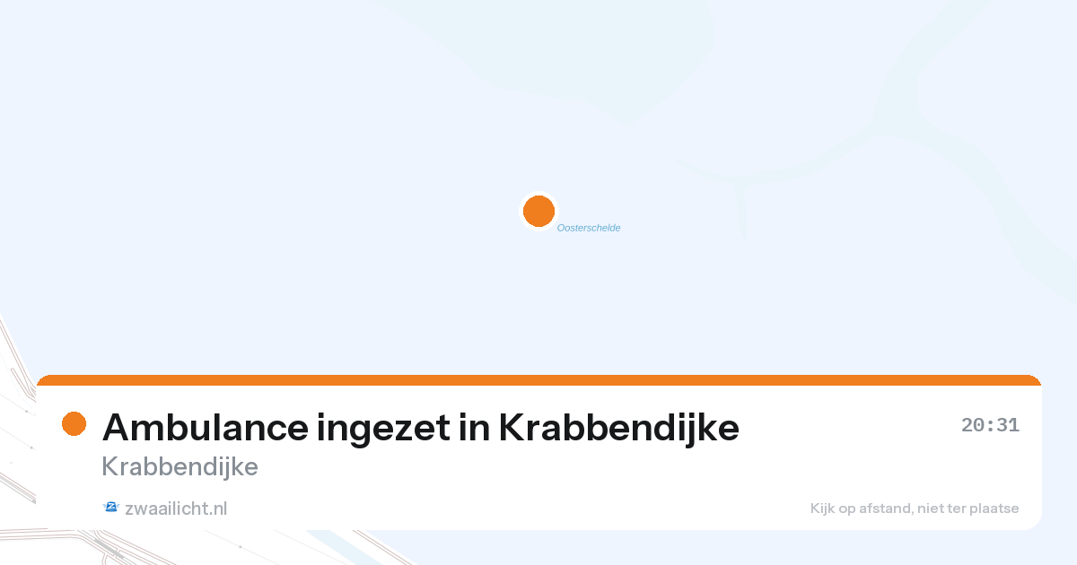 Ambulance ingezet in Krabbendijke — 25 aug 2026