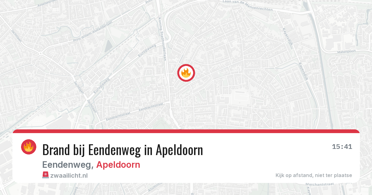 Brand bij Eendenweg in Apeldoorn — 3 jul 2026