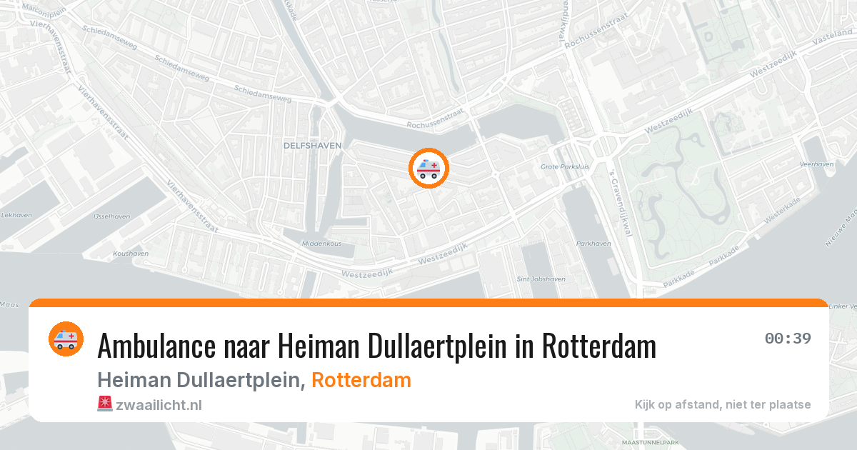 Ambulance naar Heiman Dullaertplein in Rotterdam — 24 jun 2026