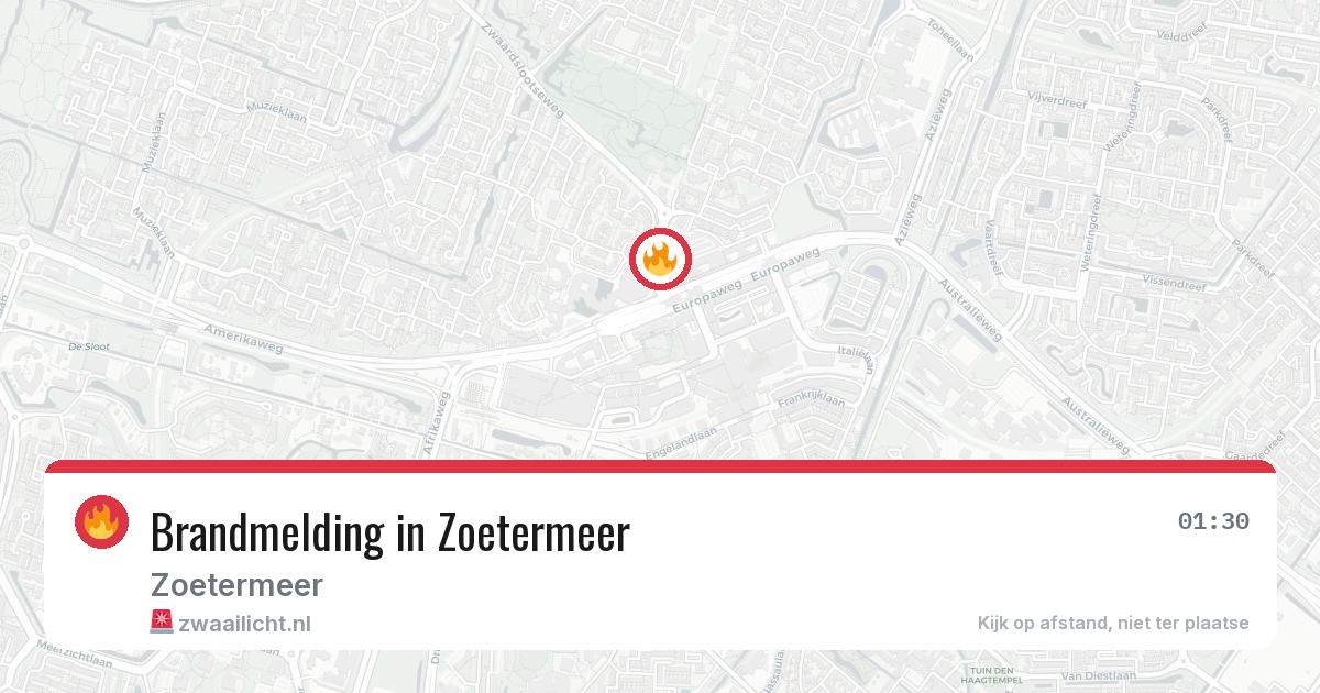 Brandmelding in Zoetermeer — 28 mrt 2026