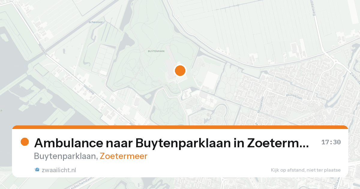 Ambulance naar Buytenparklaan in Zoetermeer — 24 aug 2026