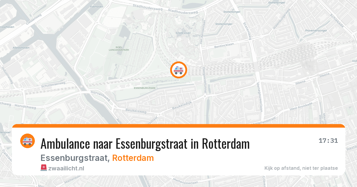 Ambulance naar Essenburgstraat in Rotterdam — 24 jul 2026