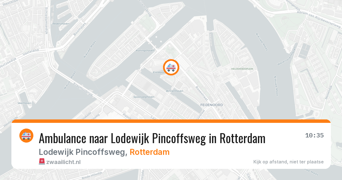 Ambulance naar Lodewijk Pincoffsweg in Rotterdam — 8 feb 2026