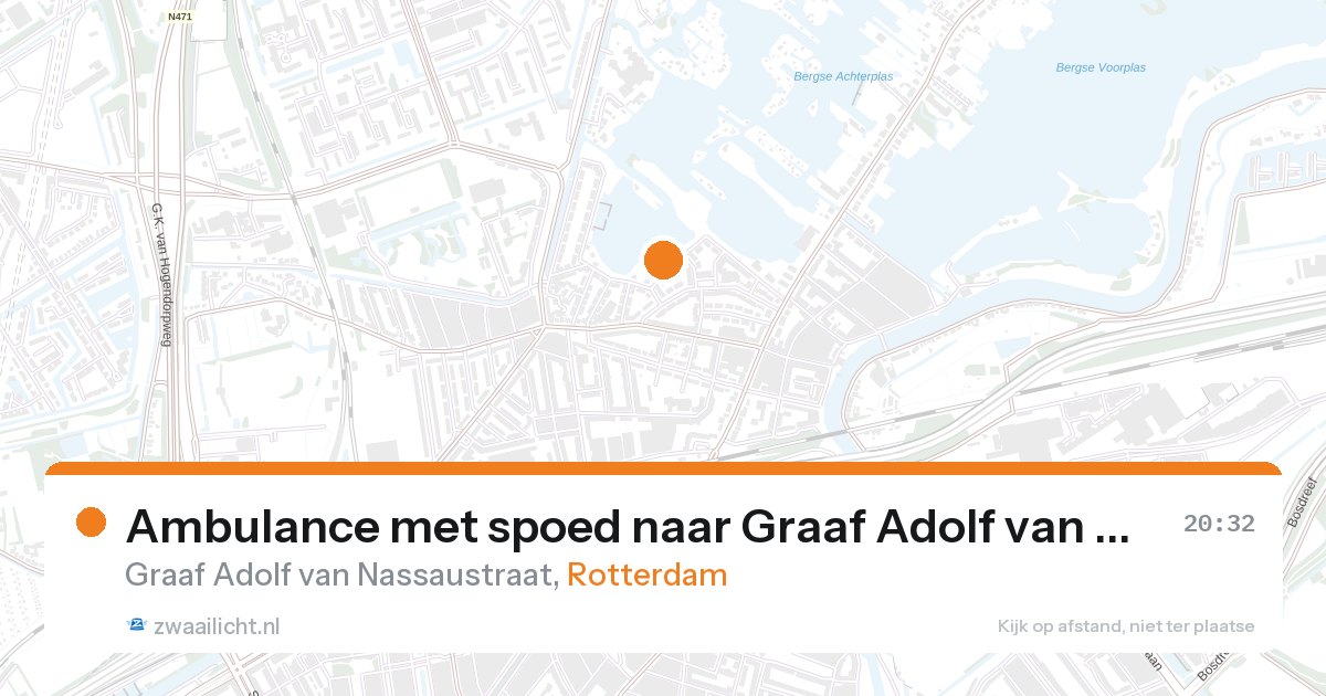 Ambulance met spoed naar Graaf Adolf van Nassaustraat in Rotterdam — 26 aug 2026