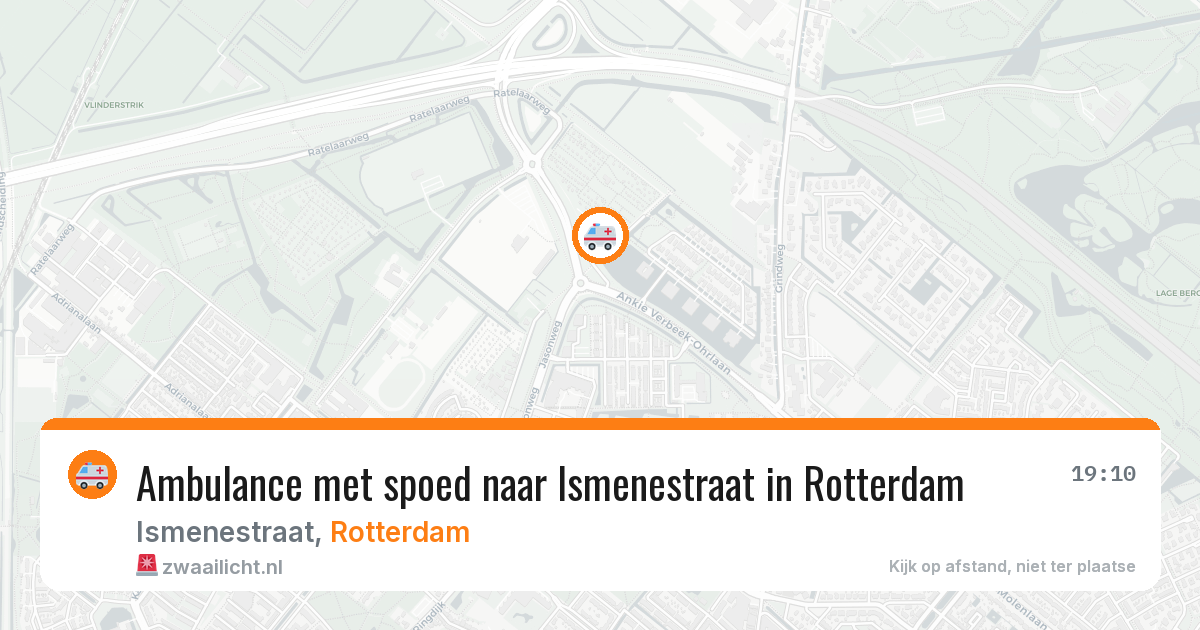 Ambulance met spoed naar Ismenestraat in Rotterdam — 26 jun 2026