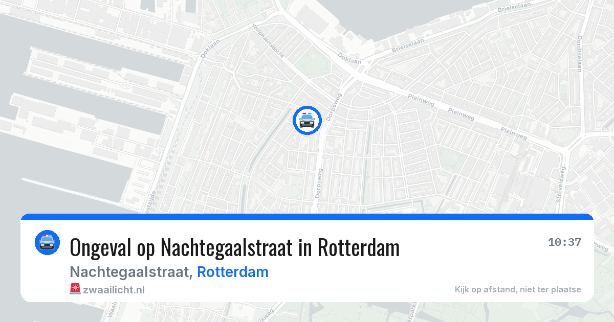 Ongeval op Nachtegaalstraat in Rotterdam — 9 aug 2026