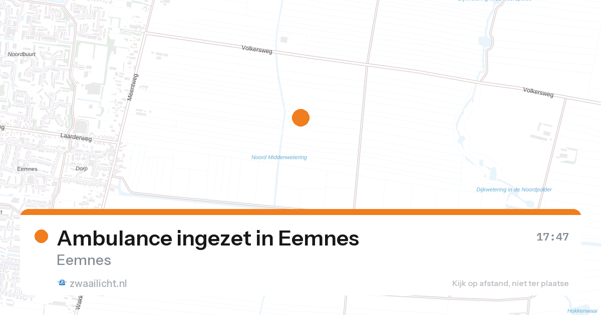 Ambulance ingezet in Eemnes — 27 aug 2026