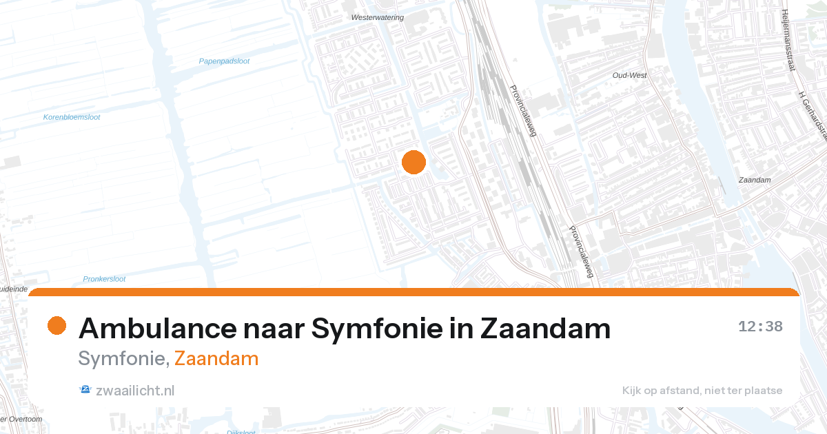 Ambulance naar Symfonie in Zaandam — 13 jun 2026