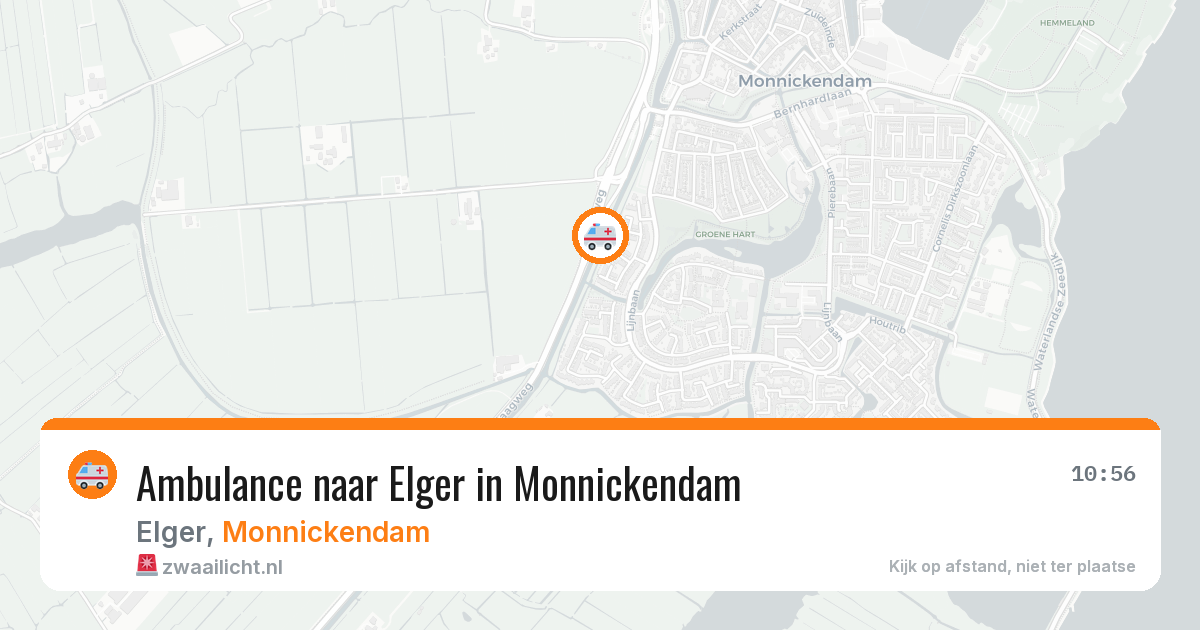 Ambulance naar Elger in Monnickendam — 3 jun 2026
