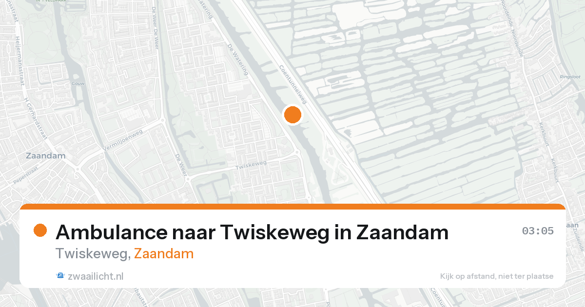 Ambulance naar Twiskeweg in Zaandam — 26 mei 2026