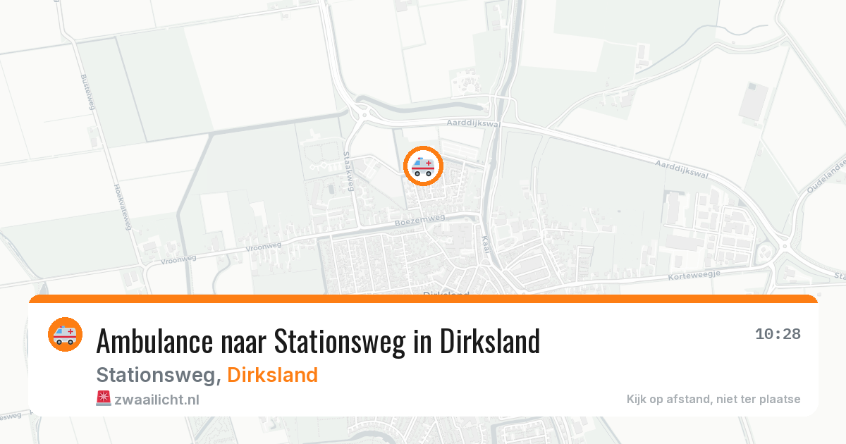 Ambulance naar Stationsweg in Dirksland — 13 jun 2026