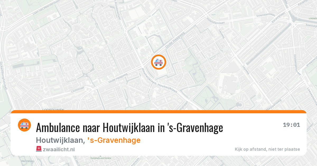 Ambulance naar Houtwijklaan in 's-Gravenhage — 29 jun 2026