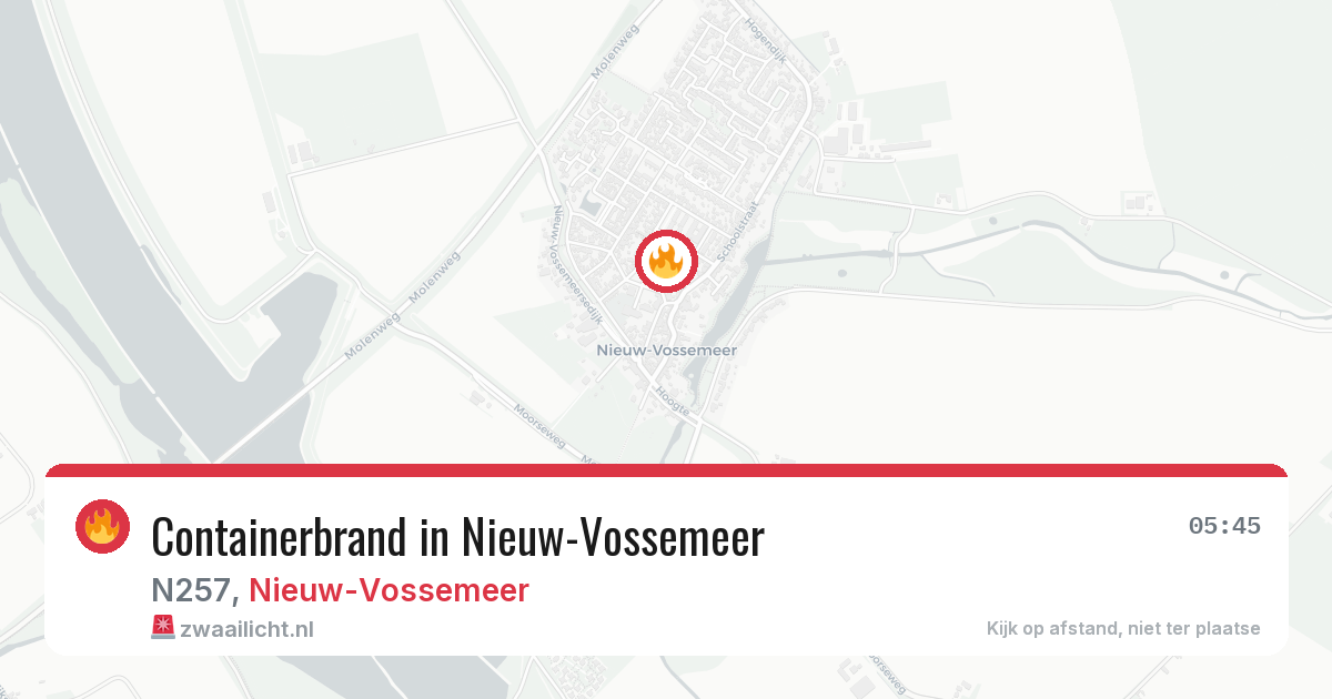 Containerbrand in Nieuw-Vossemeer — 30 jun 2026