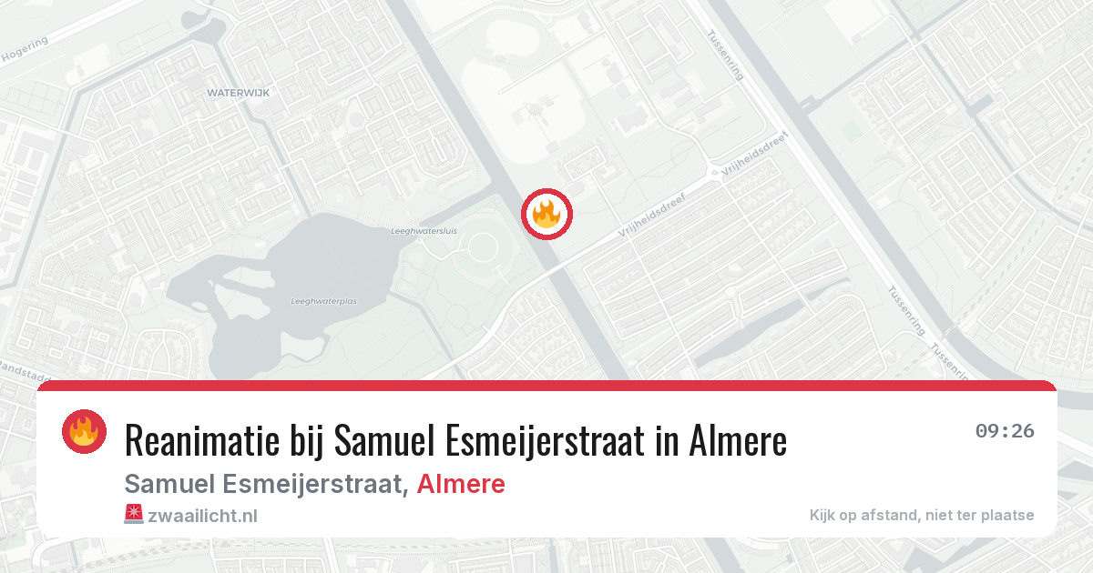 Reanimatie bij Samuel Esmeijerstraat in Almere — 4 jul 2026