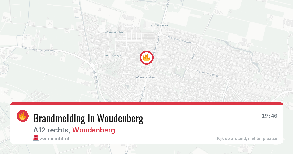 Brandmelding in Woudenberg — 3 aug 2026