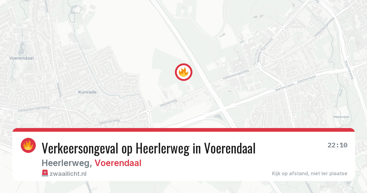 Verkeersongeval op Heerlerweg in Voerendaal — 23 mrt 2026