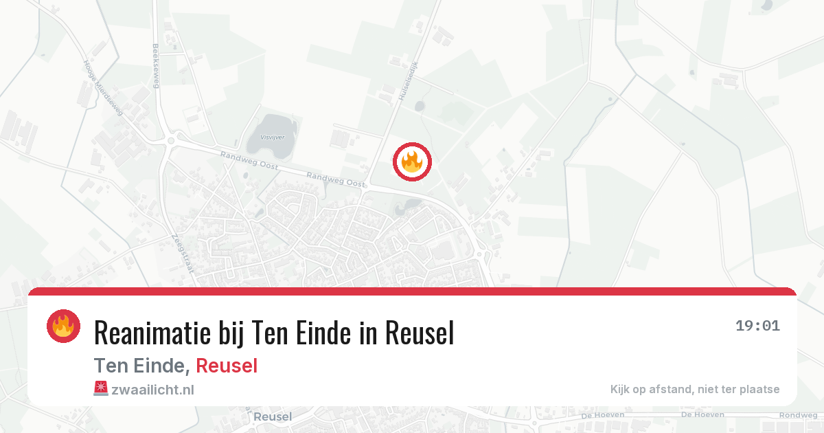 Reanimatie bij Ten Einde in Reusel — 24 apr 2026
