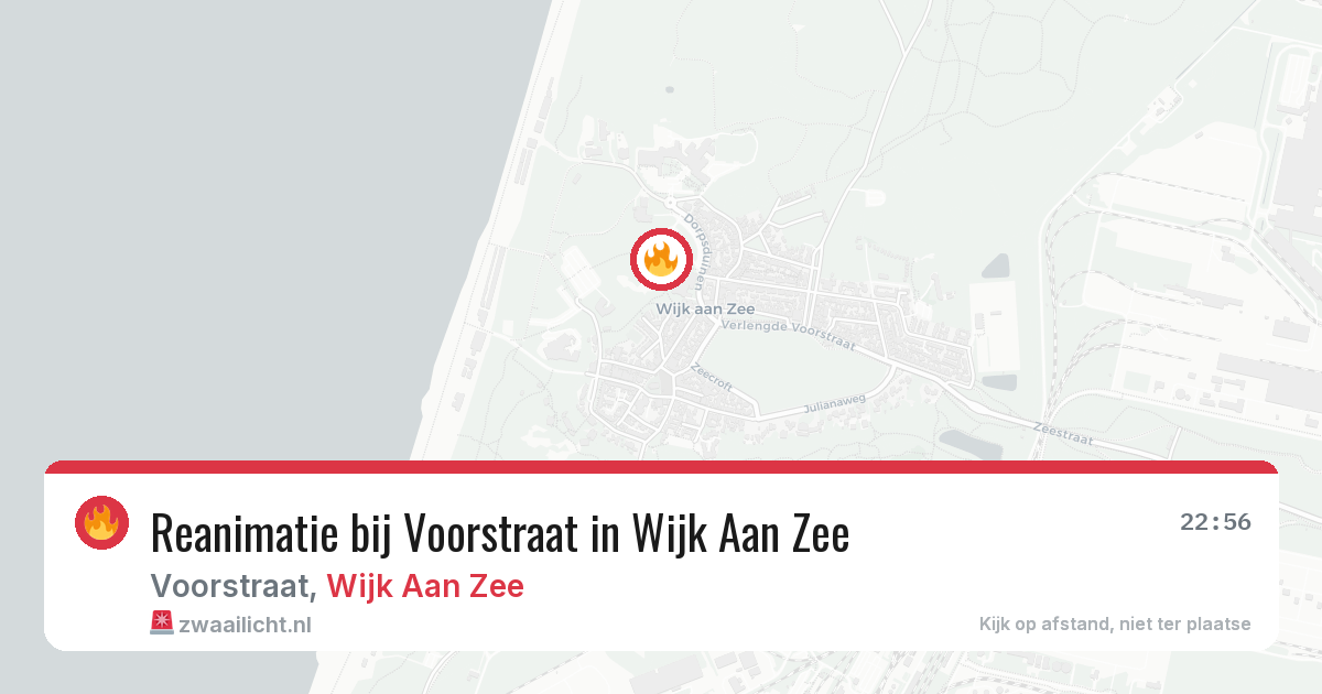 Reanimatie bij Voorstraat in Wijk Aan Zee — 25 mei 2026