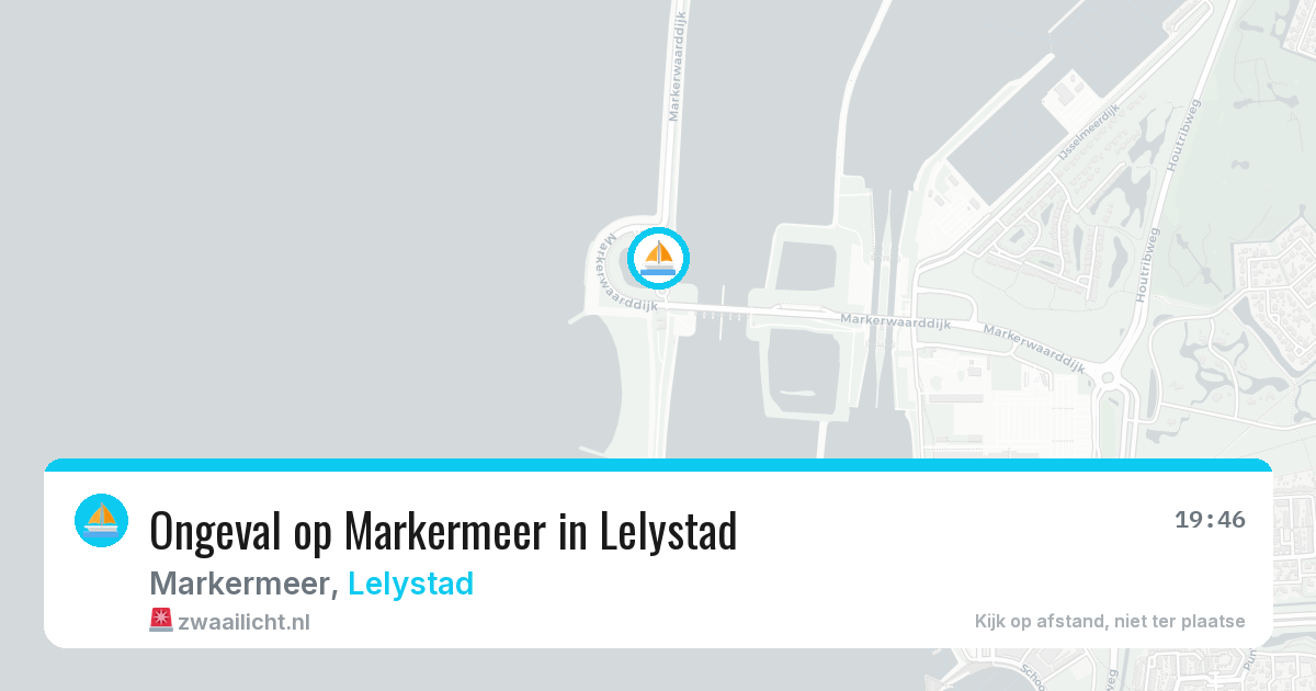 Ongeval op Markermeer in Lelystad — 24 jun 2026