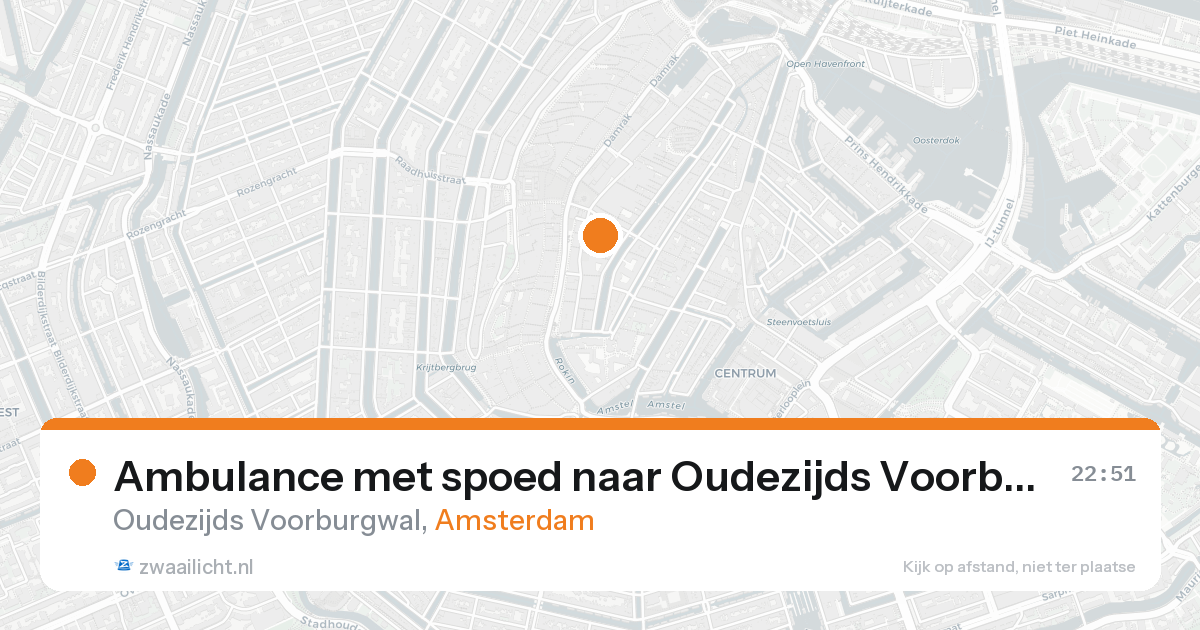 Ambulance met spoed naar Oudezijds Voorburgwal in Amsterdam — 7 feb 2026