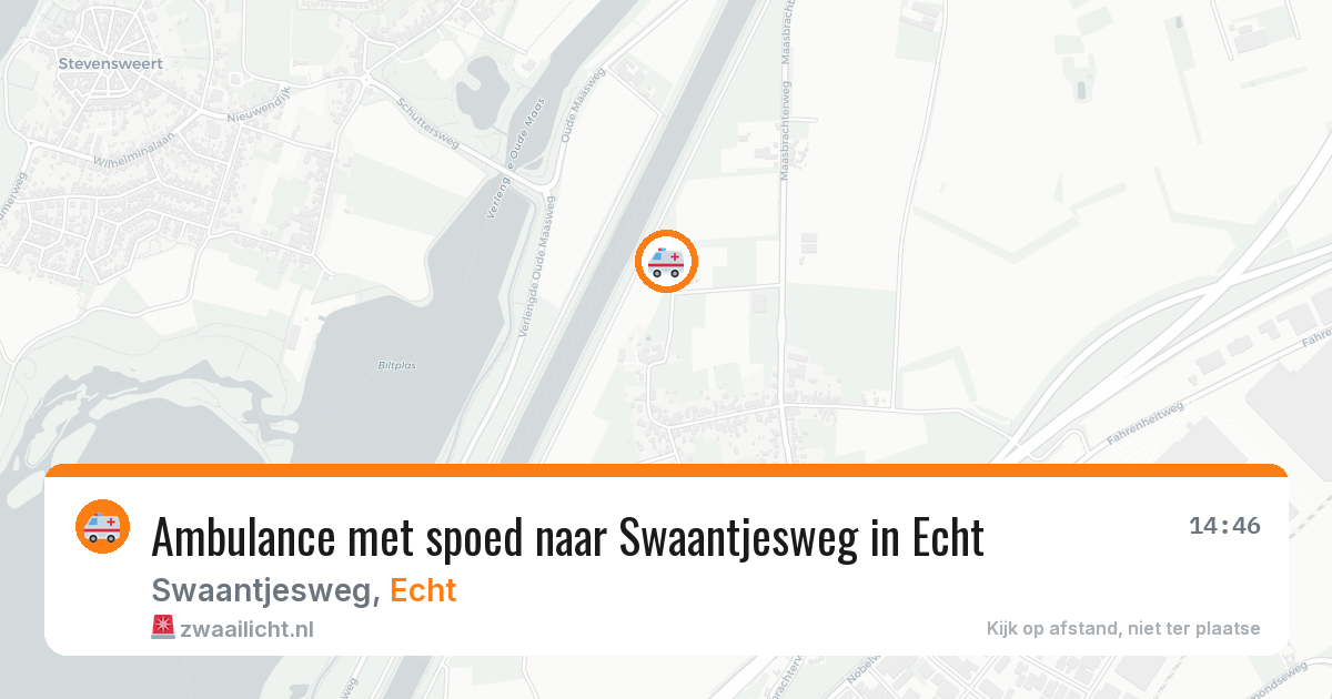 Ambulance met spoed naar Swaantjesweg in Echt — 24 jul 2026