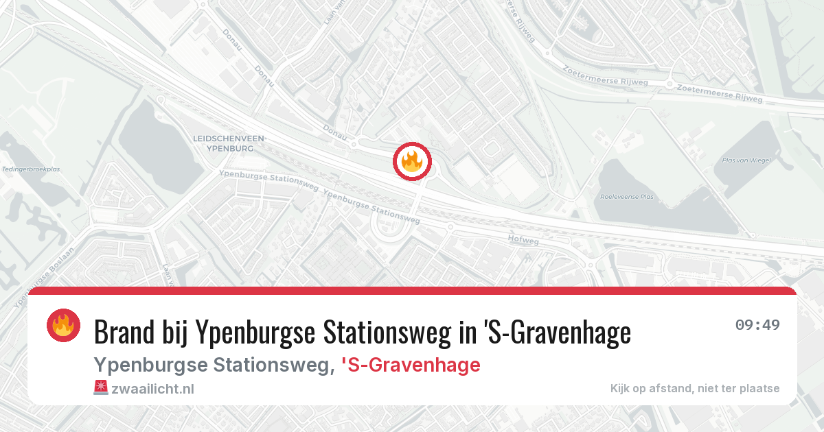 Brand bij Ypenburgse Stationsweg in 'S-Gravenhage — 28 apr 2026