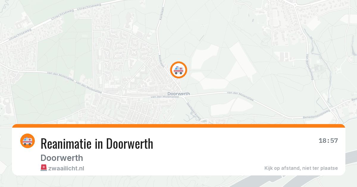 Reanimatie in Doorwerth — 13 jun 2026