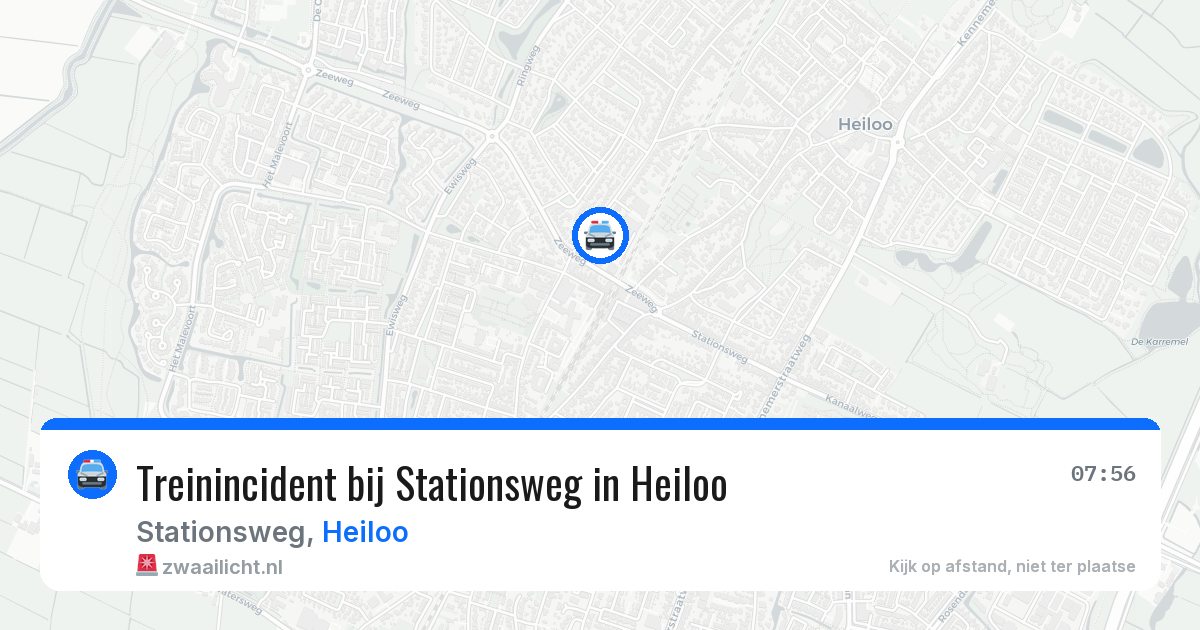 Treinincident bij Stationsweg in Heiloo — 10 jul 2026