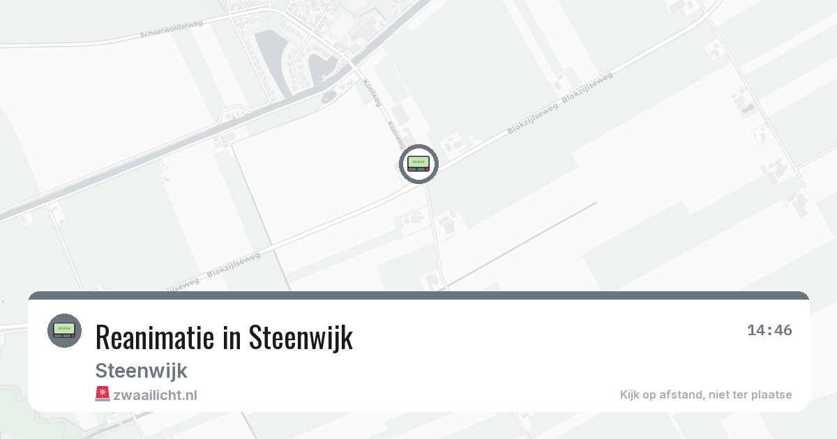 Reanimatie in Steenwijk — 8 feb 2026