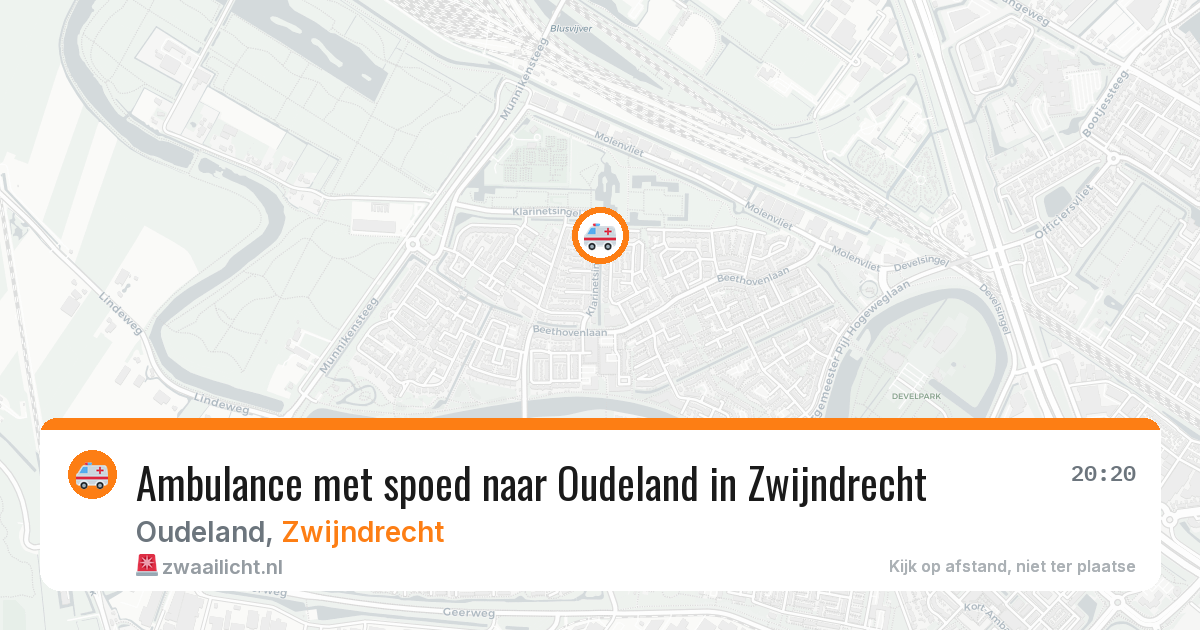 Ambulance met spoed naar Oudeland in Zwijndrecht — 25 mrt 2026