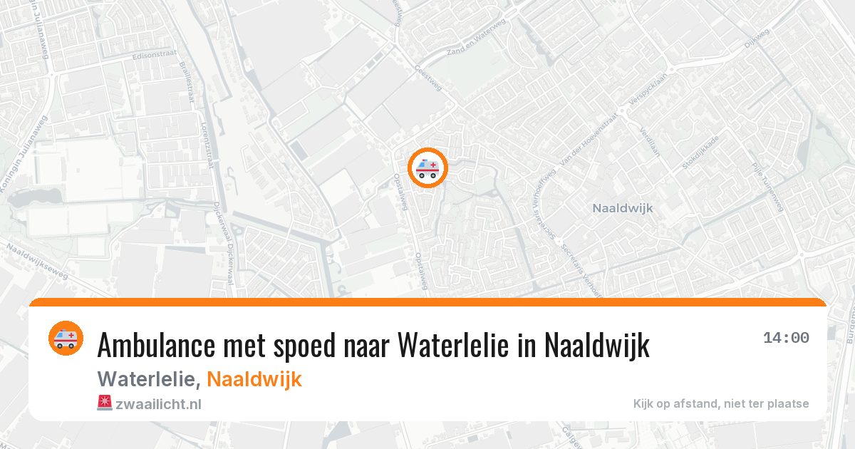 Ambulance met spoed naar Waterlelie in Naaldwijk — 11 apr 2026