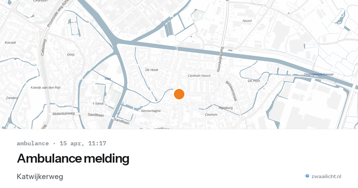 Ambulance melding — 15 apr 2026