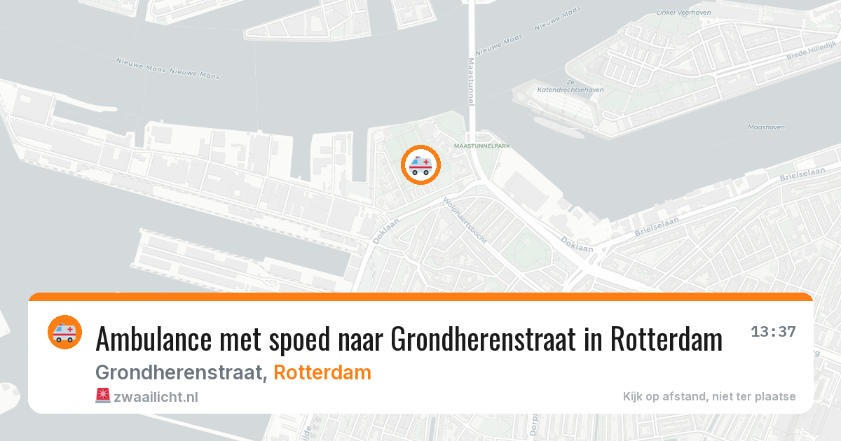 Ambulance met spoed naar Grondherenstraat in Rotterdam — 29 jun 2026