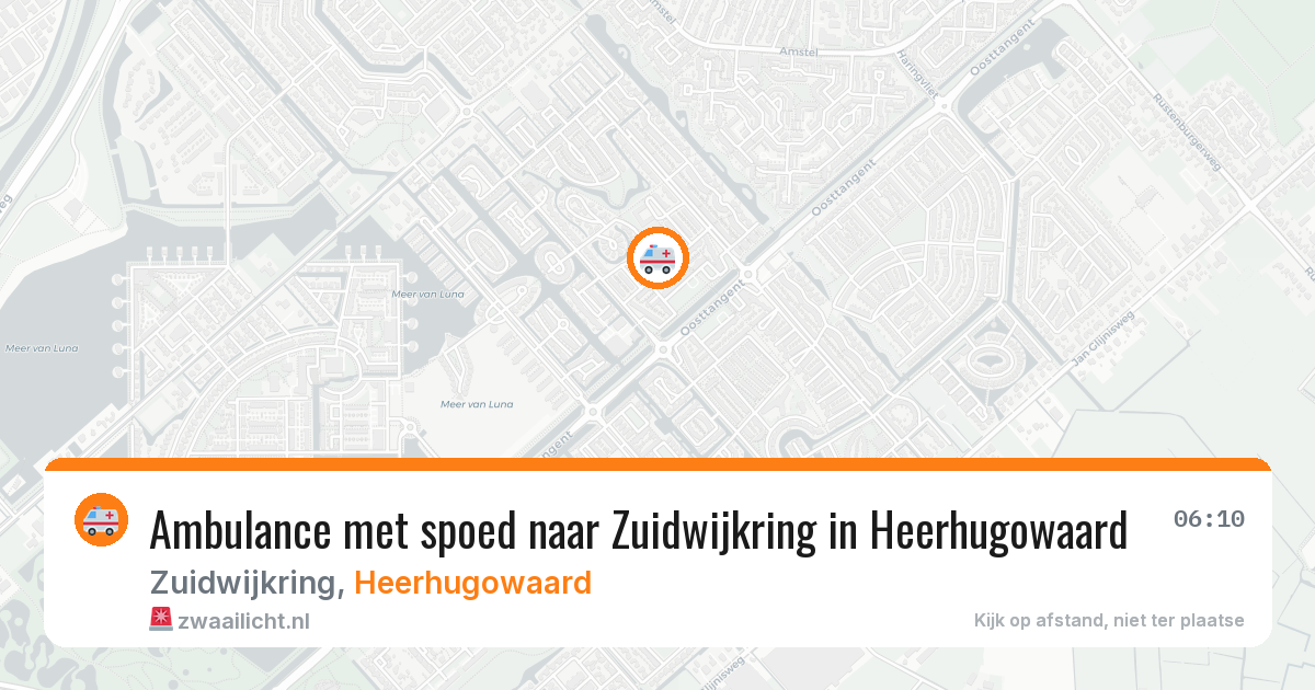 Ambulance met spoed naar Zuidwijkring in Heerhugowaard — 3 mei 2026