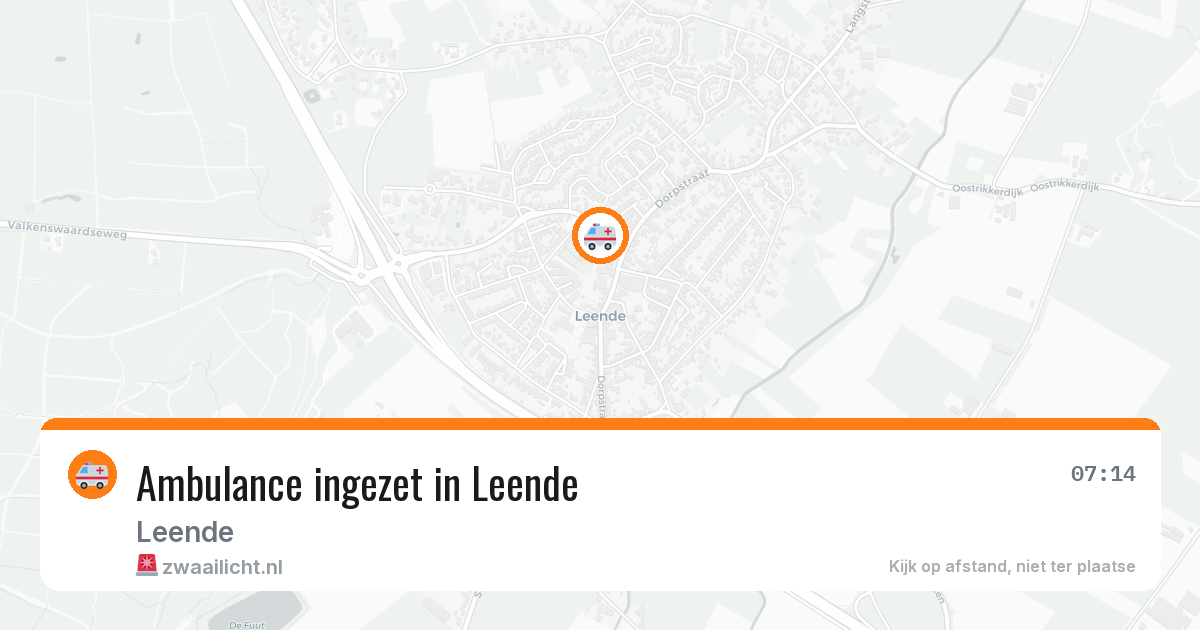 Ambulance ingezet in Leende — 17 apr 2026