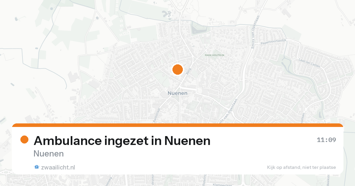 Ambulance ingezet in Nuenen — 25 jun 2026