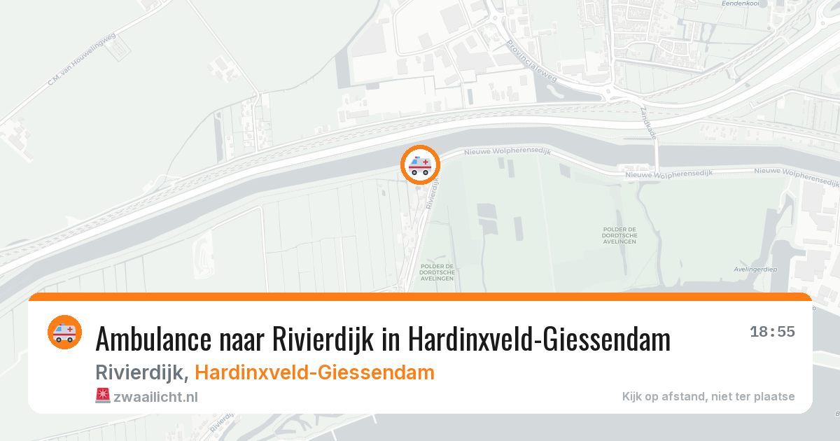 Ambulance naar Rivierdijk in Hardinxveld-Giessendam — 14 mei 2026