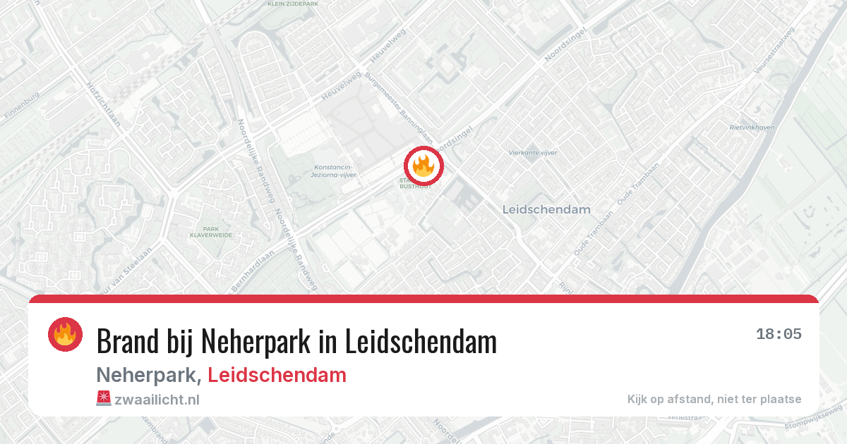 Brand bij Neherpark in Leidschendam — 10 mei 2026