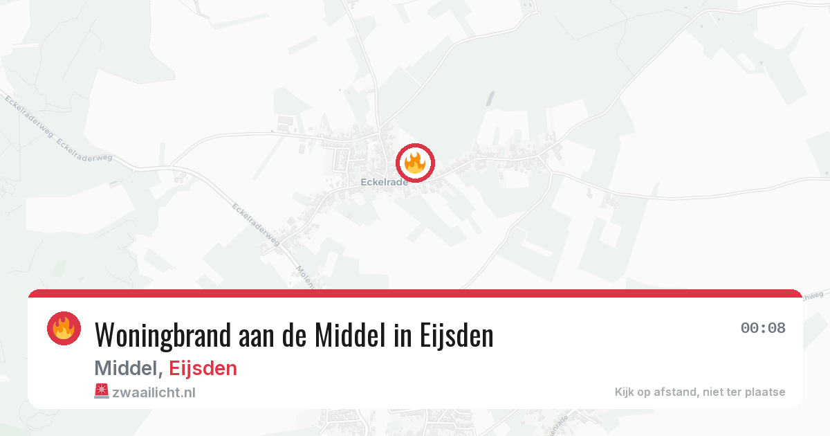 Woningbrand aan de Middel in Eijsden — 26 feb 2026
