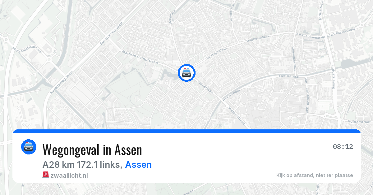 Wegongeval in Assen — 14 apr 2026