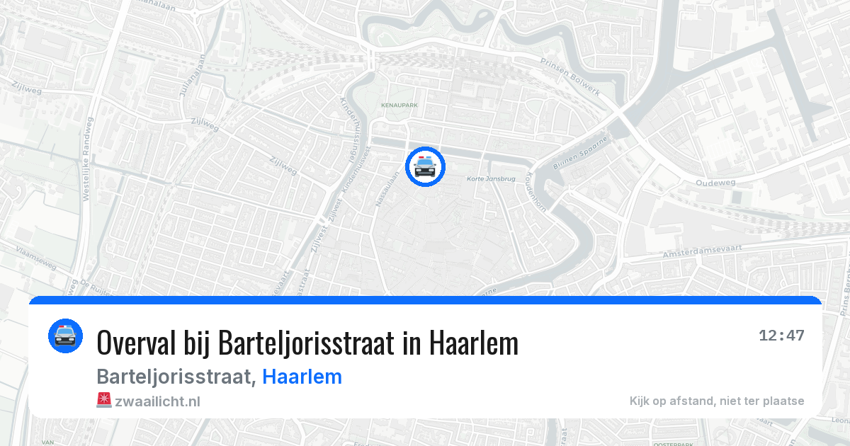 Overval bij Barteljorisstraat in Haarlem — 11 apr 2026
