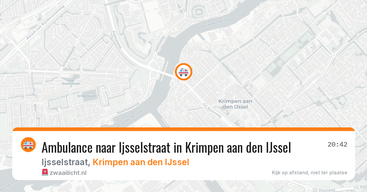 Ambulance naar Ijsselstraat in Krimpen aan den IJssel — 14 mrt 2026