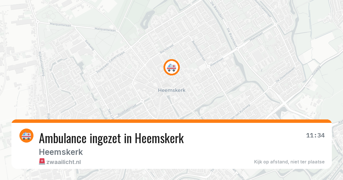 Ambulance ingezet in Heemskerk — 13 jun 2026