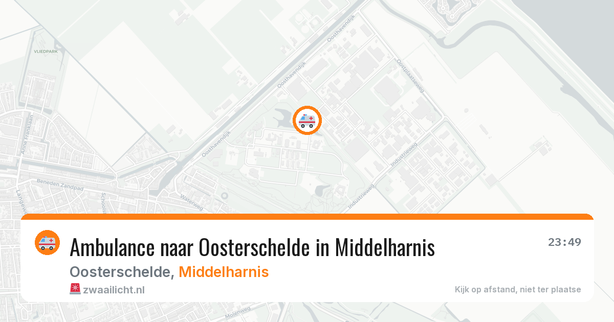 Ambulance naar Oosterschelde in Middelharnis — 23 jul 2026