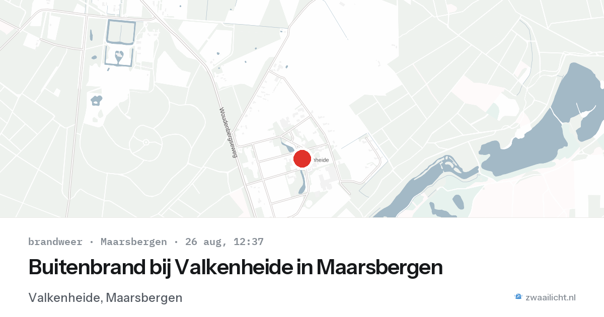 Buitenbrand bij Valkenheide in Maarsbergen — 26 aug 2026