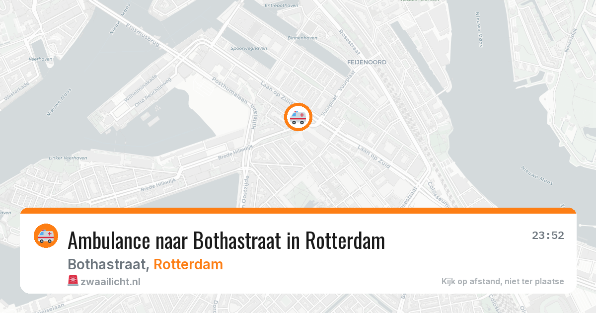 Ambulance naar Bothastraat in Rotterdam — 24 mei 2026