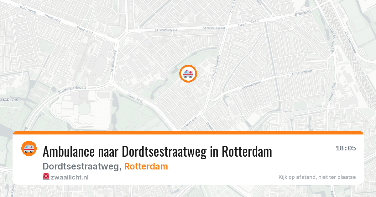 Ambulance naar Dordtsestraatweg in Rotterdam — 11 aug 2026