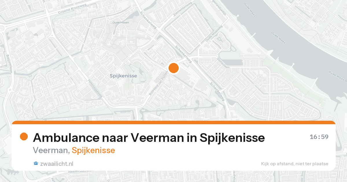 Ambulance naar Veerman in Spijkenisse — 15 aug 2026