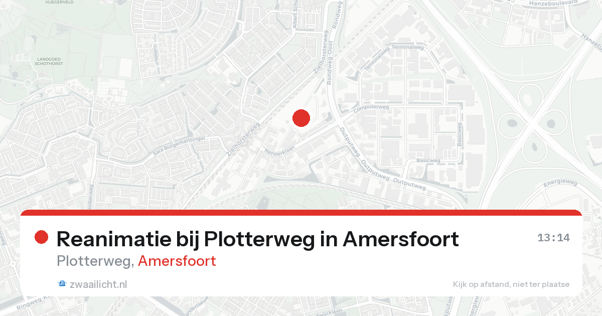 Reanimatie bij Plotterweg in Amersfoort — 25 aug 2026